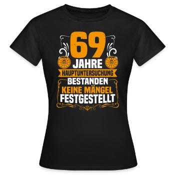 69 ans d’inspection générale 69e anniversaire - T-shirt Femme - noir - Devant - AI Model Female 172 dark (172cm)