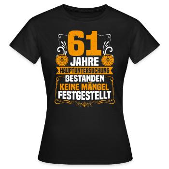 61 ans d’inspection générale 61e anniversaire - T-shirt Femme - noir - Devant - AI Model Female 172 dark (172cm)