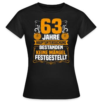 63 ans d’inspection générale 63e anniversaire - T-shirt Femme - noir - Devant - AI Model Female 172 dark (172cm)