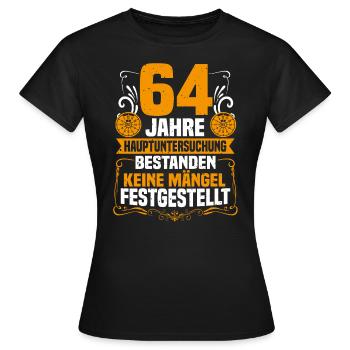 64 ans d’inspection générale 64e anniversaire - T-shirt Femme - noir - Devant - AI Model Female 172 dark (172cm)