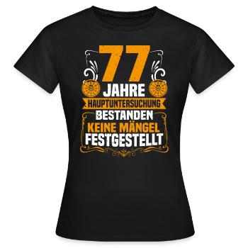 77 ans d’inspection générale 77e anniversaire - T-shirt Femme - noir - Devant - AI Model Female 172 dark (172cm)