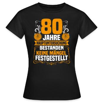 80th anniversary of the main inspection 80th birthday - Women's T-Shirt - black - Front - AI Model Female 172 dark (172cm)