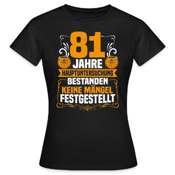 81 ans de l’inspection générale 81e anniversaire - T-shirt Femme - noir - Devant - AI Model Female 172 dark (172cm)