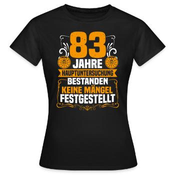 83 ans d’inspection générale 83e anniversaire - T-shirt Femme - noir - Devant - AI Model Female 172 dark (172cm)