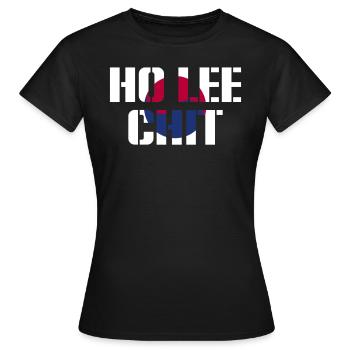 Ho Lee Chit Funny Corruption - Women's T-Shirt - black - Front - AI Model Female 172 dark (172cm)