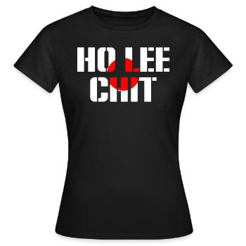 Ho Lee Chit Funny Corruption - Women's T-Shirt - black - Front - AI Model Female 172 dark (172cm)