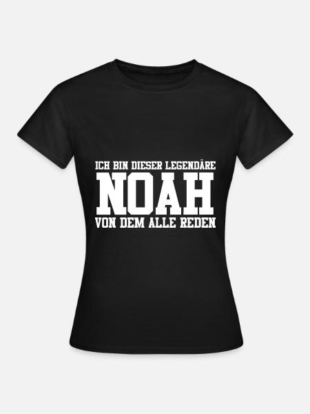 Noah Name Design - Frauen T-Shirt - Schwarz