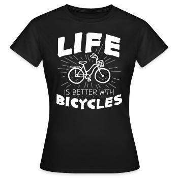 roue - T-shirt Femme - noir - Devant - AI Model Female 172 dark (172cm)