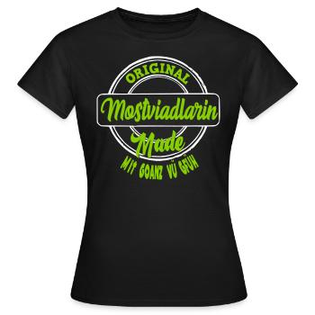 Mostviertlerin - Frauen T-Shirt - Schwarz - Vorne - AI Model Female 172 dark (172cm)