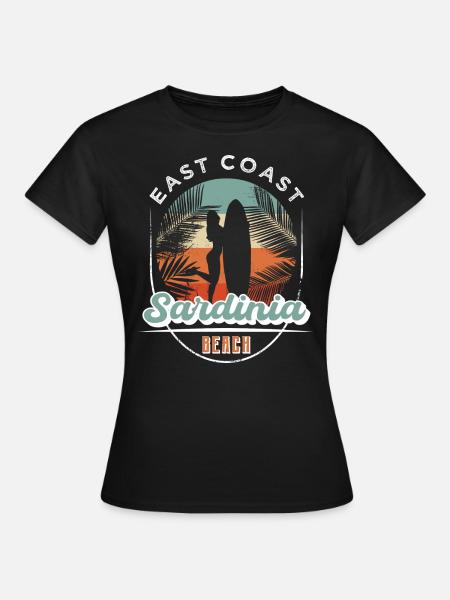Sommer Sardinien - Frauen T-Shirt - Schwarz