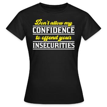 Ne permettez pas ma citation sarcastique de confiance - T-shirt Femme - noir - Devant - AI Model Female 172 dark (172cm)