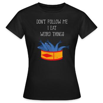 Surströmming Scandinavie Suède Viking - T-shirt Femme - noir - Devant - AI Model Female 172 dark (172cm)