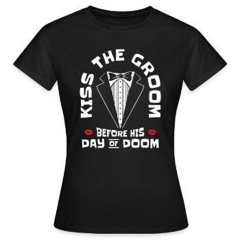 Jour de mariage de célibataire Fate Kisser - T-shirt Femme - noir - Devant - AI Model Female 172 dark (172cm)