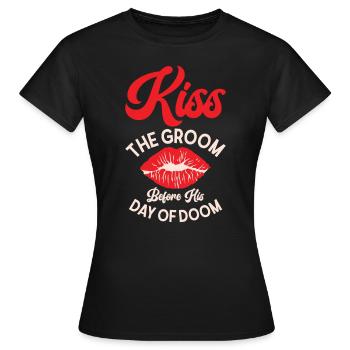 Jour de mariage de célibataire Fate Kisser - T-shirt Femme - noir - Devant - AI Model Female 172 dark (172cm)
