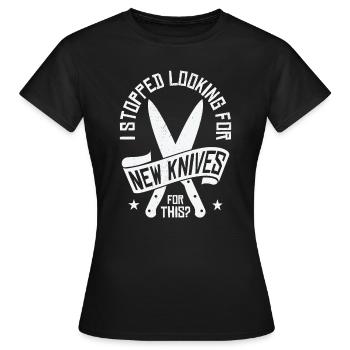 Knifemaking Knife Making Bladesmith Smithing - Women's T-Shirt - black - Front - AI Model Female 172 dark (172cm)