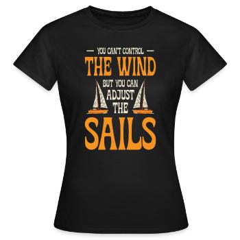 Boot Segeln Segelboot Sportboot Motorboot - Frauen T-Shirt - Schwarz - Vorne - AI Model Female 172 dark (172cm)
