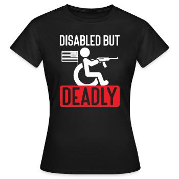 2nd Amendment Gun Lover Pro Gun Control - Frauen T-Shirt - Schwarz - Vorne - AI Model Female 172 dark (172cm)