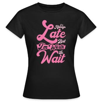 Travailleur occupé en retard - T-shirt Femme - noir - Devant - AI Model Female 172 dark (172cm)