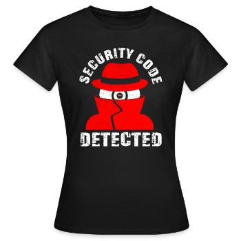 Sécurité réseau et informatique - T-shirt Femme - noir - Devant - AI Model Female 172 dark (172cm)