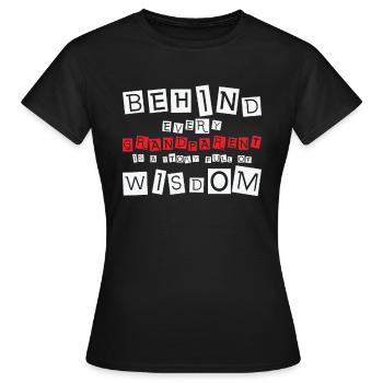 Ruhestand Leben Zitat Lektion Großeltern Weisheit - Frauen T-Shirt - Schwarz - Vorne - AI Model Female 172 dark (172cm)