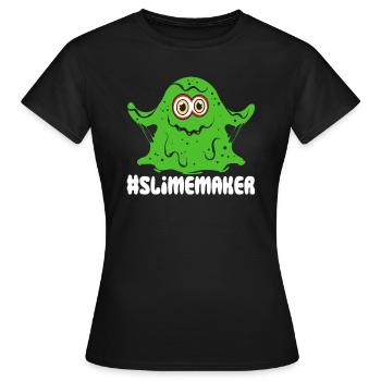 Slime Nerd Lunettes mignonnes adorables pour - T-shirt Femme - noir - Devant - AI Model Female 172 dark (172cm)