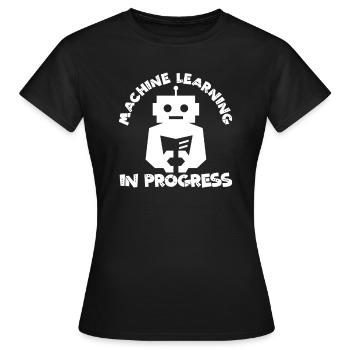 Progrès de l’apprentissage automatique Artificiel - T-shirt Femme - noir - Devant - AI Model Female 172 dark (172cm)