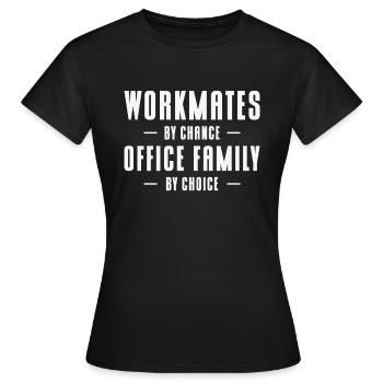 Workmate Office Family Friends Colleague Workplace - Women's T-Shirt - black - Front - AI Model Female 172 dark (172cm)