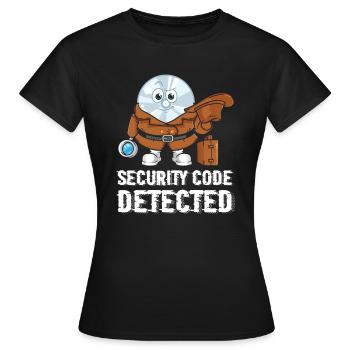 Sécurité réseau et informatique - T-shirt Femme - noir - Devant - AI Model Female 172 dark (172cm)