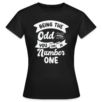 Math Odd Number Mathematics Smart Inspirational - Women's T-Shirt - black - Front - AI Model Female 172 dark (172cm)