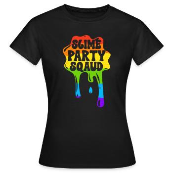 Slime Rainbow Magic Drop Splash - T-shirt Femme - noir - Devant - AI Model Female 172 dark (172cm)