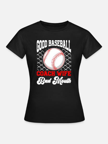 Baseball-Trainerin Ehefrau Berufstätige Mutter - Frauen T-Shirt - Schwarz