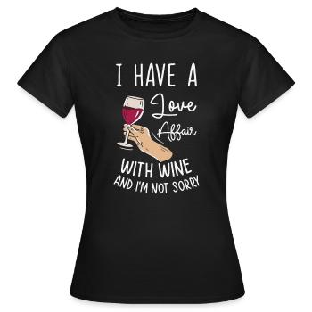 Dégustation de vin Amateurs de vin - T-shirt Femme - noir - Devant - AI Model Female 172 dark (172cm)