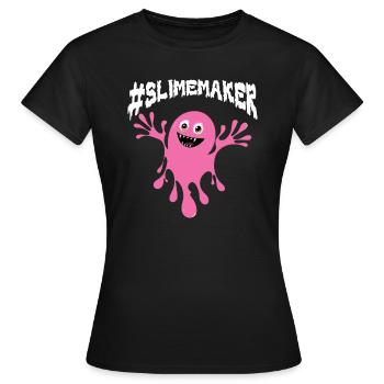 Slime Nerd Lunettes mignonnes adorables pour - T-shirt Femme - noir - Devant - AI Model Female 172 dark (172cm)