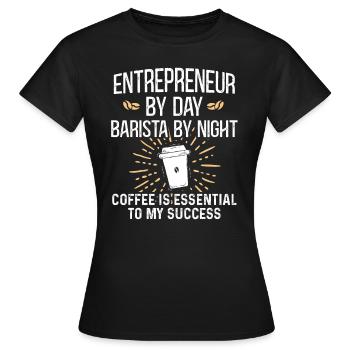 Unternehmer Unternehmen Unternehmertum - Frauen T-Shirt - Schwarz - Vorne - AI Model Female 172 dark (172cm)