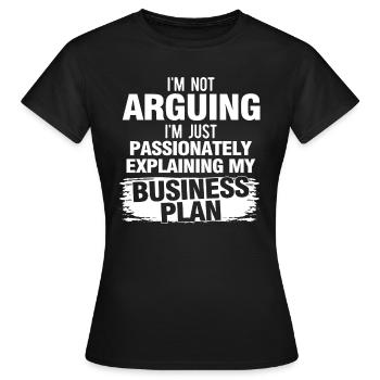 Unternehmer Unternehmen Unternehmertum - Frauen T-Shirt - Schwarz - Vorne - AI Model Female 172 dark (172cm)