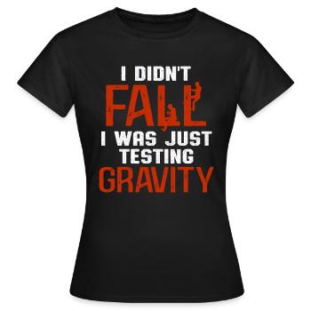 Cell Tower Climber Climbing Technician - Women's T-Shirt - black - Front - AI Model Female 172 dark (172cm)
