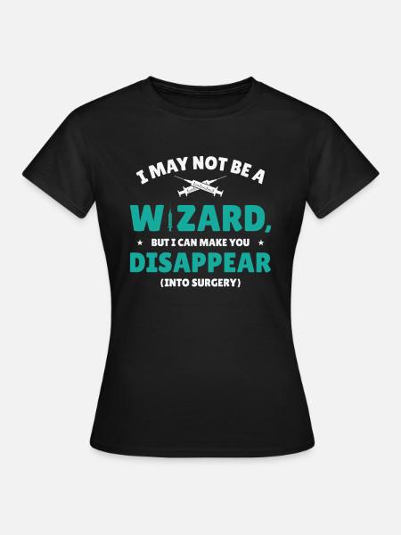 Anästhesie Anästhesist Krankenschwester - Dame-T-shirt - sort