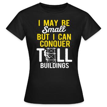 Cell Tower Climber Climbing Technician - Women's T-Shirt - black - Front - AI Model Female 172 dark (172cm)