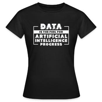 Machine de progrès de l’intelligence artificielle - T-shirt Femme - noir - Devant - AI Model Female 172 dark (172cm)