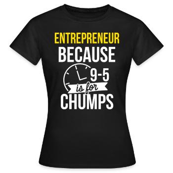 Unternehmer Unternehmen Unternehmertum - Frauen T-Shirt - Schwarz - Vorne - AI Model Female 172 dark (172cm)