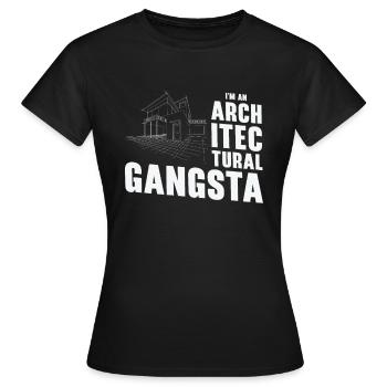 Architektonischer Beruf Gangsta Historische - Frauen T-Shirt - Schwarz - Vorne - AI Model Female 172 dark (172cm)
