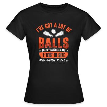 Flipper Arcade Spielmaschine - Frauen T-Shirt - Schwarz - Vorne - AI Model Female 172 dark (172cm)