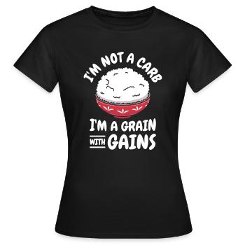 Cuisine asiatique Riz Philippines philippin - T-shirt Femme - noir - Devant - AI Model Female 172 dark (172cm)