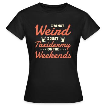 Taxidermiste Remplissage d’assemblage de taxidermie - T-shirt Femme - noir - Devant - AI Model Female 172 dark (172cm)