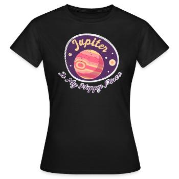 Jupiter Raumfahrt Erkundung Raumfahrt-Enthusiast - Frauen T-Shirt - Schwarz - Vorne - AI Model Female 172 dark (172cm)