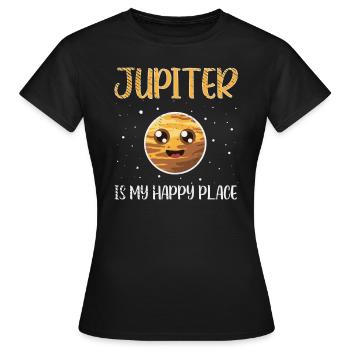 Jupiter Raumfahrt Erkundung Raumfahrt-Enthusiast - Frauen T-Shirt - Schwarz - Vorne - AI Model Female 172 dark (172cm)