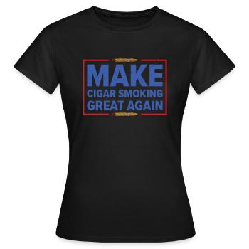 Fumeurs de cigares Fumeurs de cigares - T-shirt Femme - noir - Devant - AI Model Female 172 dark (172cm)