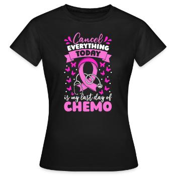 Breast Cancer Awareness Week Breast Cancer Ribbon - Women's T-Shirt - black - Front - AI Model Female 172 dark (172cm)