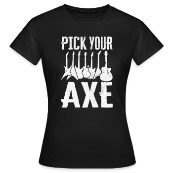 E Guitar Player Electric Guitar Music Pick Your - Women's T-Shirt - black - Front - AI Model Female 172 dark (172cm)