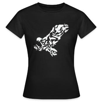 Adler Raubvogel Adler Silhouette - Frauen T-Shirt - Schwarz - Vorne - AI Model Female 172 dark (172cm)